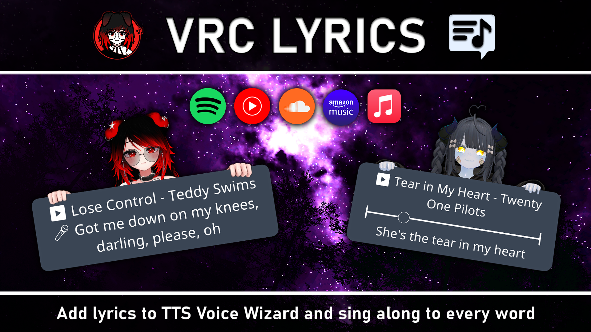 Using VRC Lyrics with TTS Voice Wizard